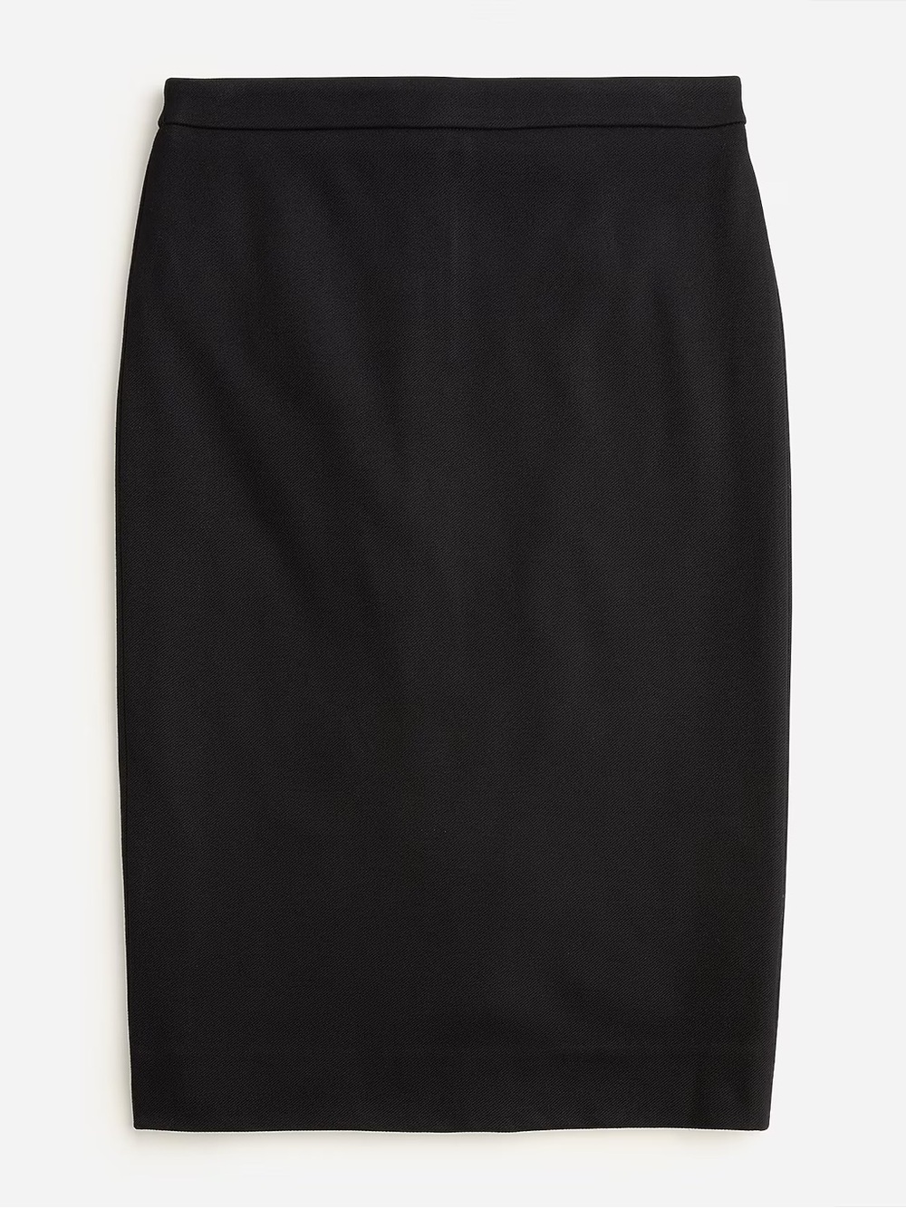 Womens Classic Black Pencil Skirt